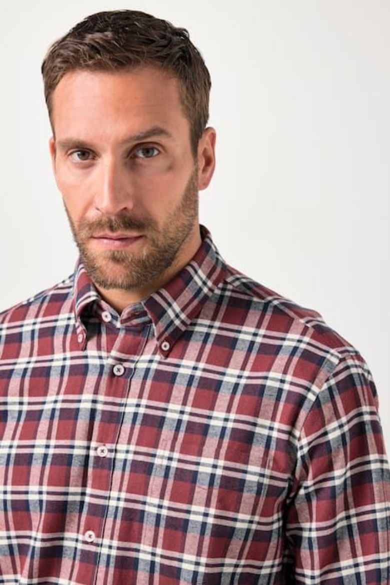 Plus size veliki brojevi Košulja karirana za punije