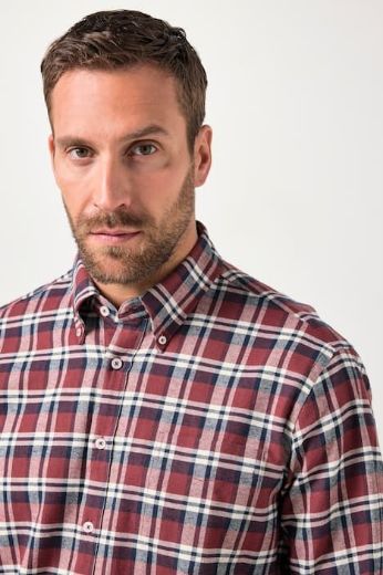 Plus size veliki brojevi Košulja karirana za punije