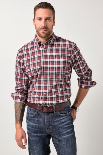 Plus size veliki brojevi Košulja karirana za punije