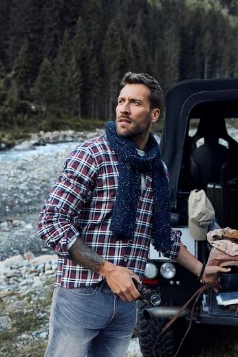 Plus size veliki brojevi Košulja karirana za punije