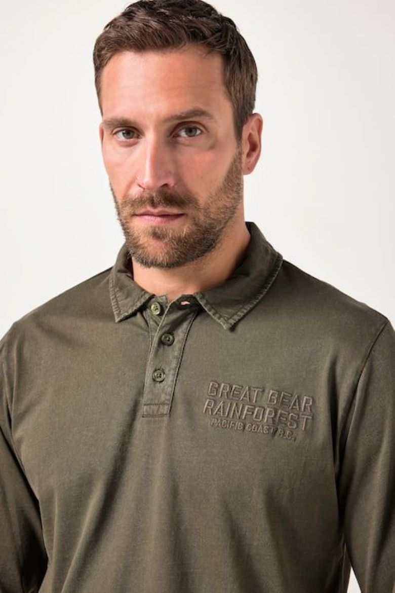 Plus size veliki brojevi Majica Polo dugih rukava za punije