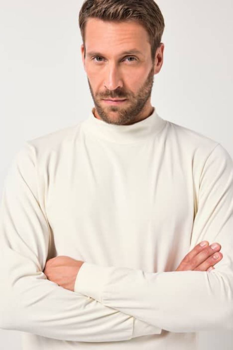 Plus size veliki brojevi Majica dugih rukava povišenog ovratnika za punije