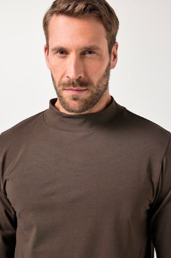 Plus size veliki brojevi Majica dugih rukava povišenog ovratnika za punije