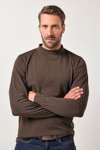 Plus size veliki brojevi Majica dugih rukava povišenog ovratnika za punije