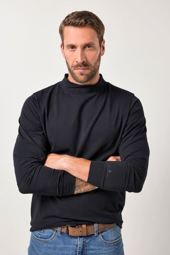 Plus size veliki brojevi Majica dugih rukava povišenog ovratnika za punije