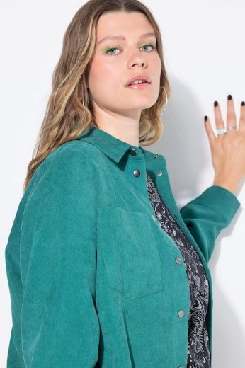 Plus size veliki brojevi Košulja od samta dugih rukava šireg kroja za punije