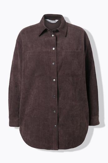 Plus size veliki brojevi Košulja od samta dugih rukava šireg kroja za punije