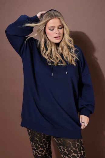 Plus size veliki brojevi Majica dugih rukava s kapuljačom za punije