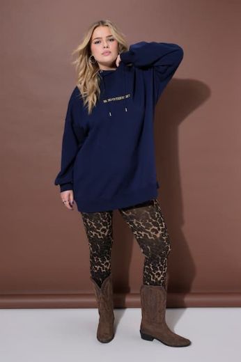 Plus size veliki brojevi Majica dugih rukava s kapuljačom za punije