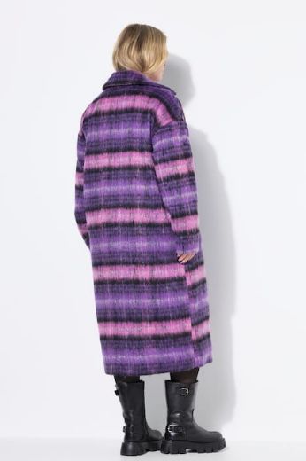 Plus size veliki brojevi Kaput karirani za punije