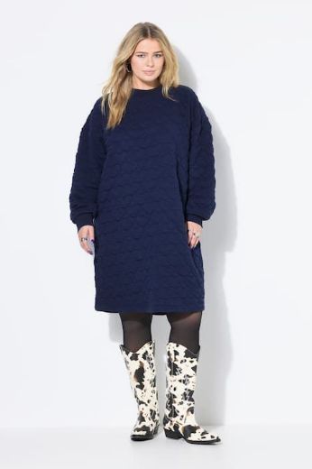 Plus size veliki brojevi Haljina mini s printom srca za punije