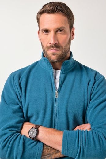 Plus size veliki brojevi Jakna od flisa povišenog ovratnika za punije