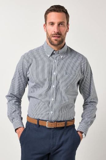 Plus size veliki brojevi Košulja karirana dugih rukava za punije