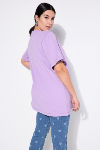 Plus size veliki brojevi Majica dugi model kratkih rukava za punije