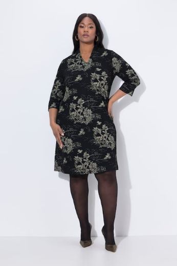 Plus size veliki brojevi Haljina 3/4 rukava za punije