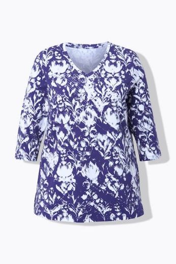 Plus size veliki brojevi Majica 3/4 rukava A kroja za punije