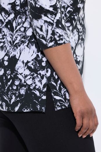 Plus size veliki brojevi Majica 3/4 rukava A kroja za punije