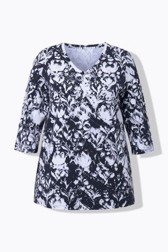 Plus size veliki brojevi Majica 3/4 rukava A kroja za punije