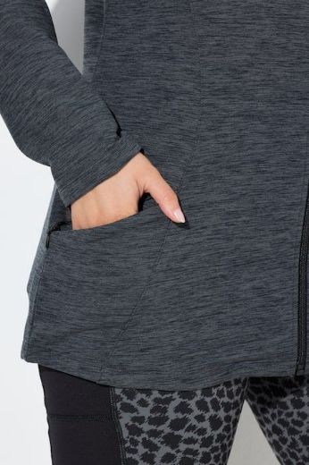 Plus size veliki brojevi Majica dugih rukava s patentnim zatvaračem za punije
