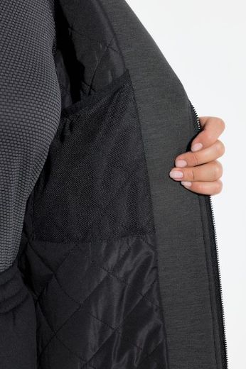 Plus size veliki brojevi Majica sportska dugih rukava s patentnim zatvaračem i kapuljačom za punije