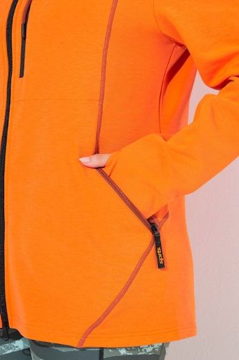 Plus size veliki brojevi Majica dugih rukava s patentnim zatvaračem i kapuljačom za punije