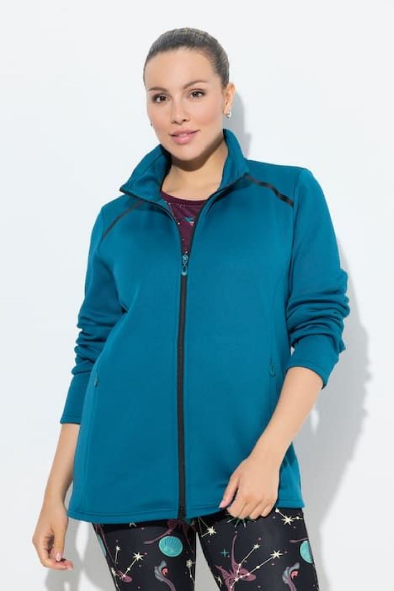 Plus size veliki brojevi Majica dugih rukava s patentnim zatvaračem za punije
