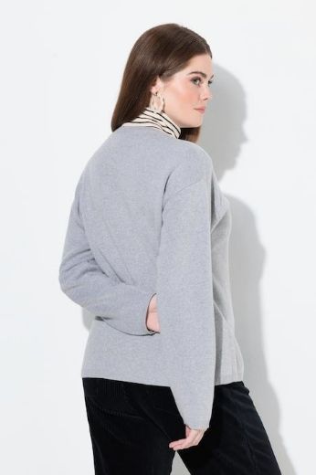 Plus size veliki brojevi Kardigan dugih rukava s patentnim zatvaračem za punije