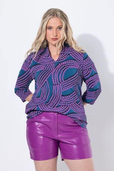 Veliki brojevi Majica 3/4 rukava moda za punije