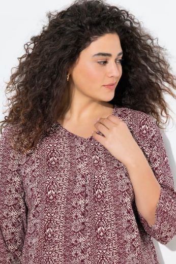 Plus size veliki brojevi Majica 3/4 rukava A kroja za punije