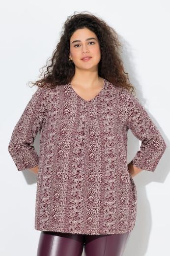 Plus size veliki brojevi Majica 3/4 rukava A kroja za punije