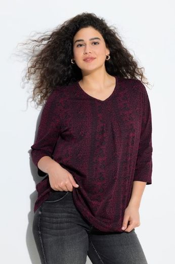 Plus size veliki brojevi Majica 3/4 rukava A kroja za punije