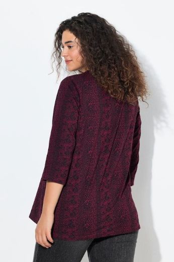 Plus size veliki brojevi Majica 3/4 rukava A kroja za punije