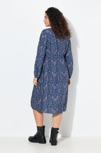 Plus size veliki brojevi Haljina dugih rukava A kroja za punije