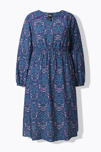 Plus size veliki brojevi Haljina dugih rukava A kroja za punije