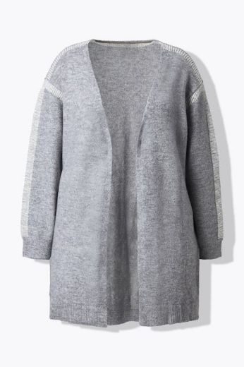 Plus size veliki brojevi Kardigan dugih rukava dužeg kroja za punije