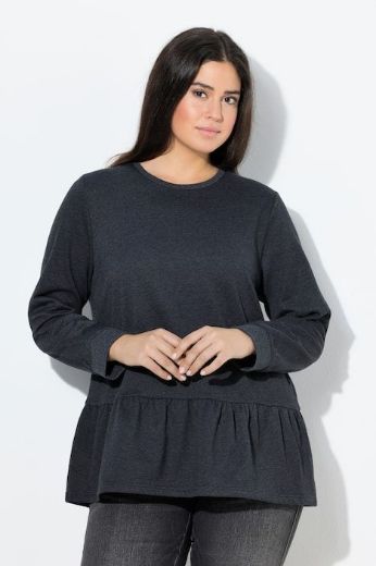 Plus size veliki brojevi Majica dugih rukava na volane za punije