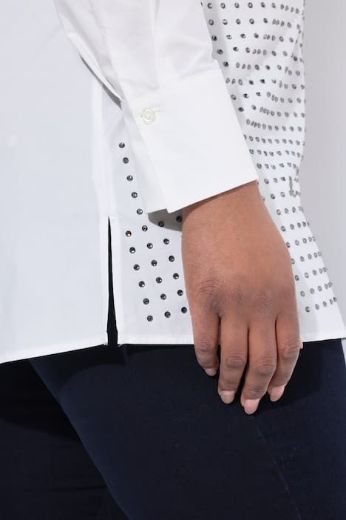 Plus size veliki brojevi Bluza elegantna dugih rukava A kroja za punije