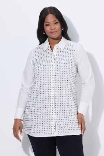 Plus size veliki brojevi Bluza elegantna dugih rukava A kroja za punije