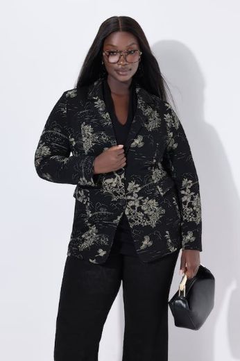 Plus size veliki brojevi Sako cvjetnog motiva za punije