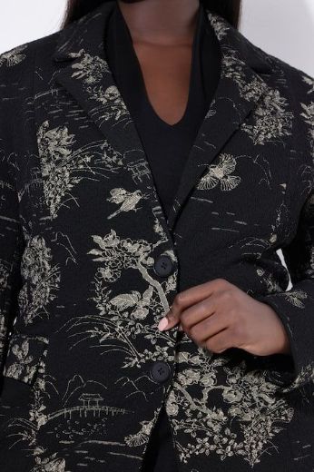 Plus size veliki brojevi Sako cvjetnog motiva za punije