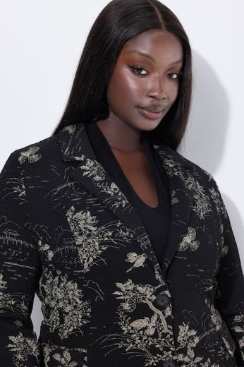 Plus size veliki brojevi Sako cvjetnog motiva za punije