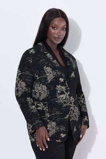 Plus size veliki brojevi Sako cvjetnog motiva za punije