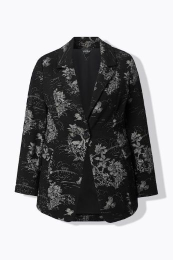 Plus size veliki brojevi Sako cvjetnog motiva za punije