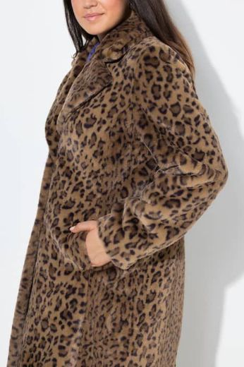Plus size veliki brojevi Kaput od mekog flisa A kroja za punije
