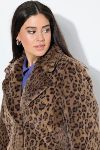 Plus size veliki brojevi Kaput od mekog flisa A kroja za punije
