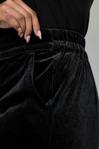 Plus size veliki brojevi Hlače elegantne od pliša za punije