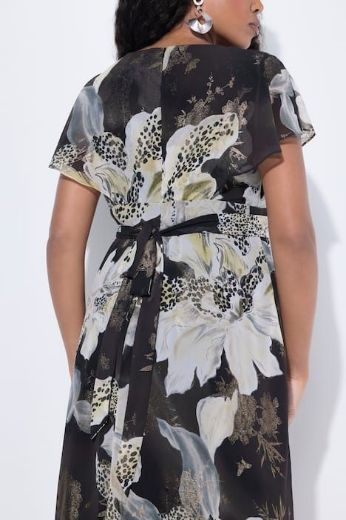 Plus size veliki brojevi Haljina maxi V ovratnika za punije