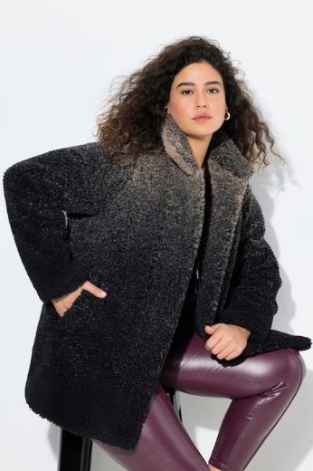 Plus size veliki brojevi Kaput A kroja od flisa za punije