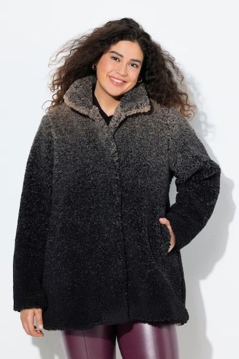 Plus size veliki brojevi Kaput A kroja od flisa za punije