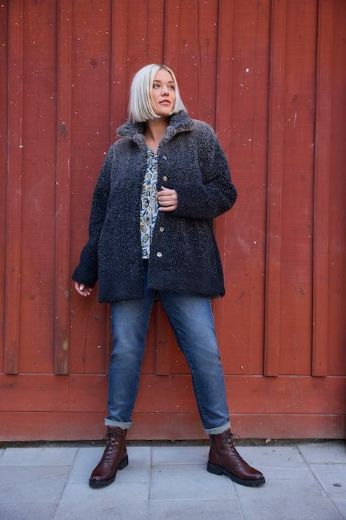 Plus size veliki brojevi Kaput A kroja od flisa za punije